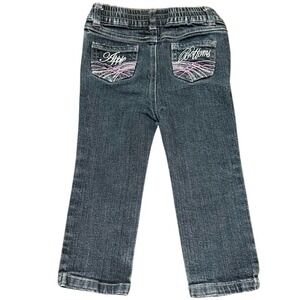 Apple Bottom Y2K Vintage Toddler Girls Kids Size‎ 24M / 2T Skinny Jeans Pants